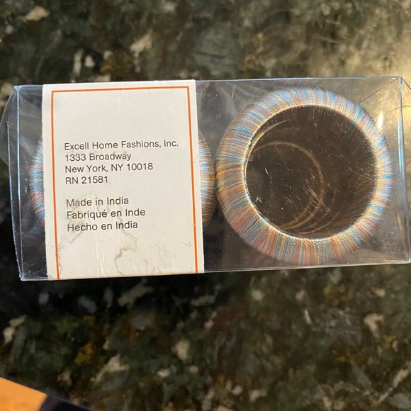 NEW still in package and never opened! Spring Yarn Wrap Napkin Rings Set of 12 - Picture 2 of 5